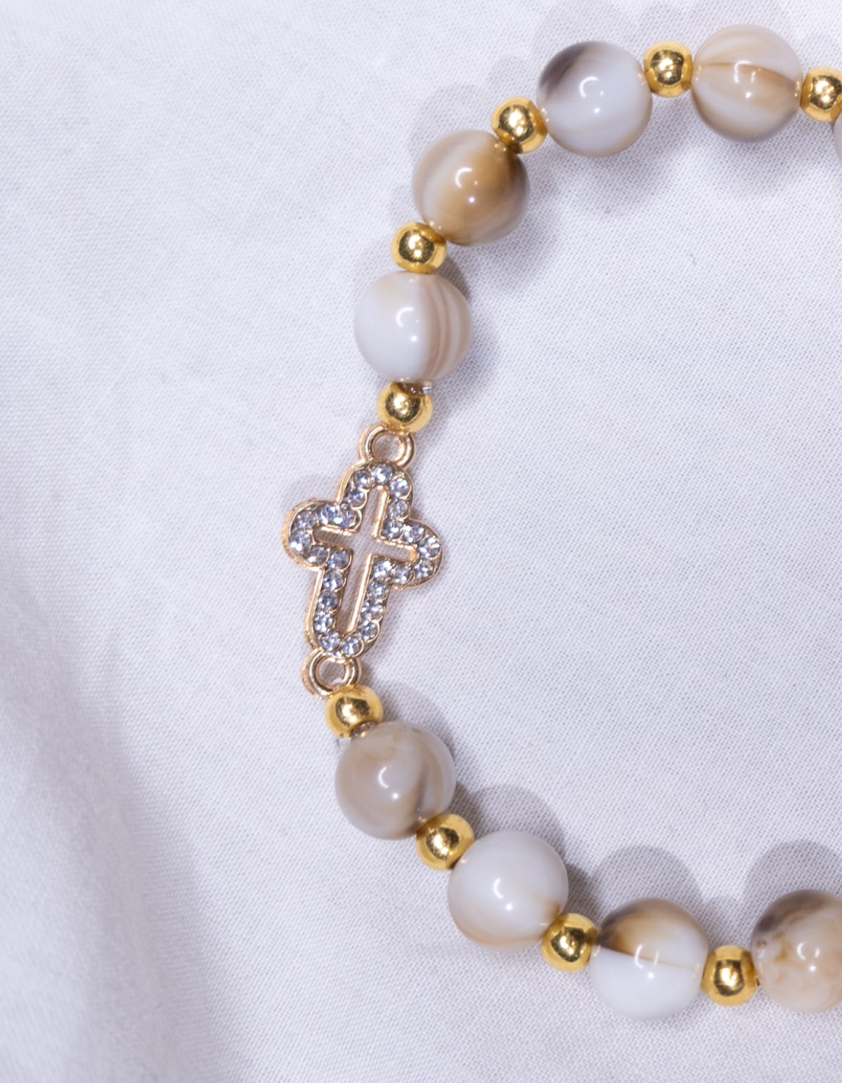 Bracelet Beige & Doré