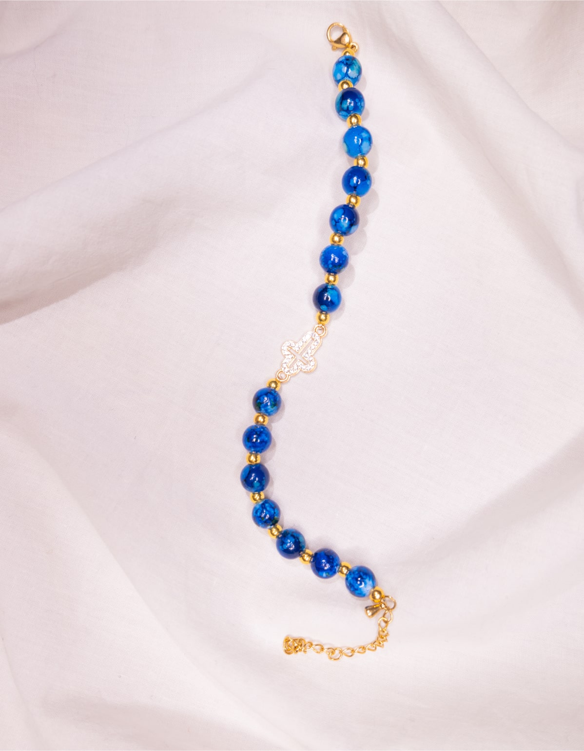Bracelet Bleu & Doré