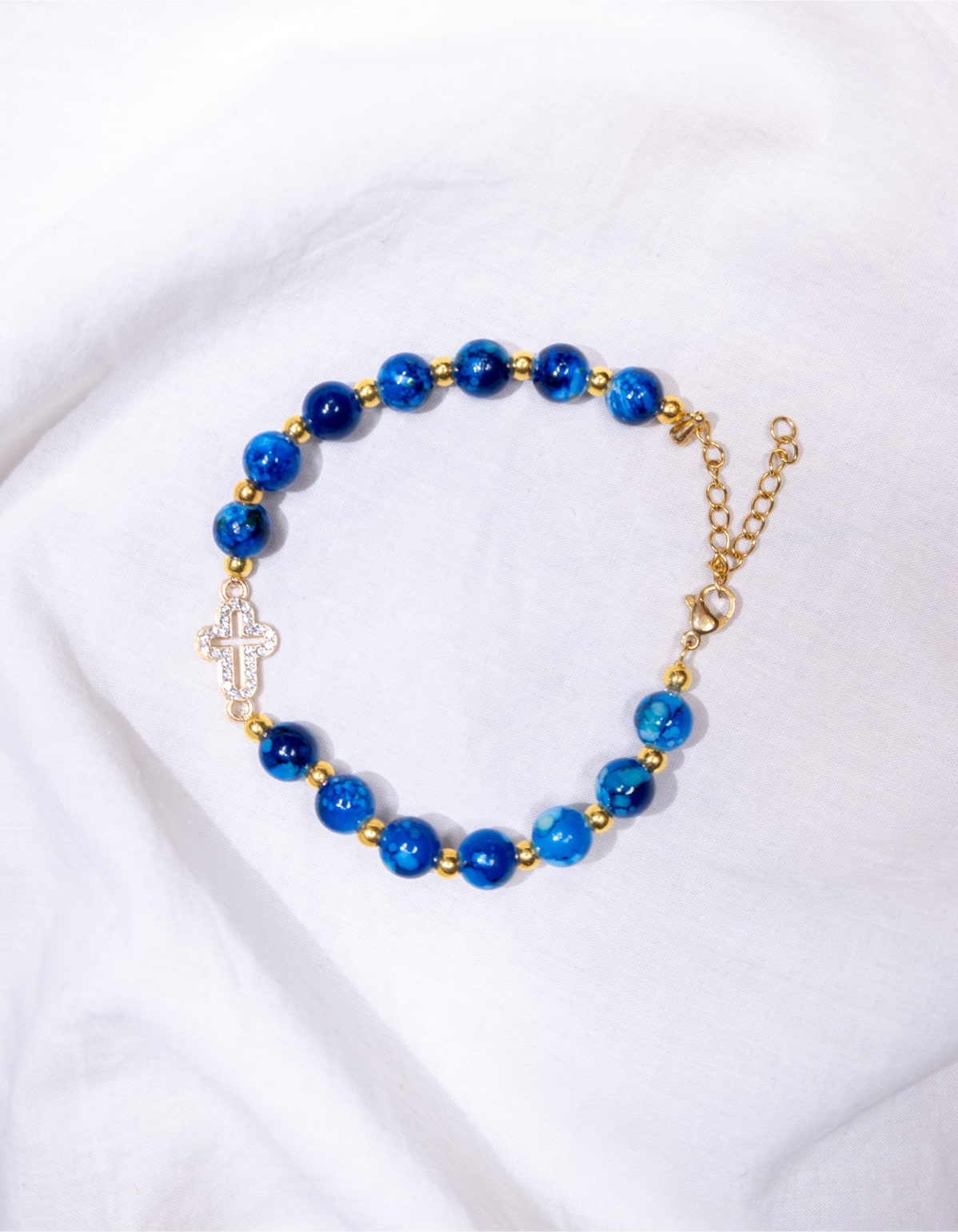 Bracelet Bleu & Doré