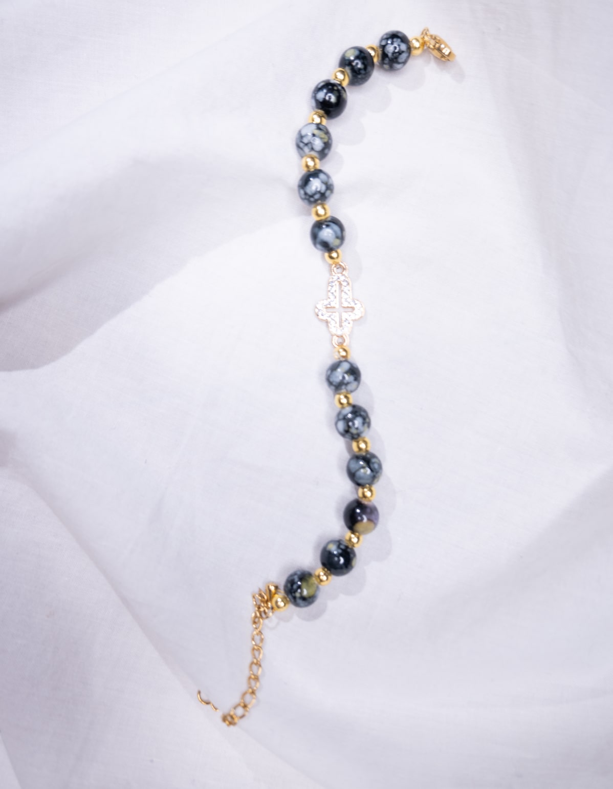 Bracelet Noir Intense & Doré