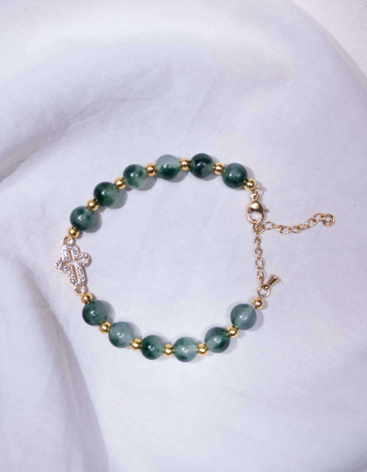 Bracelet Vert & Doré