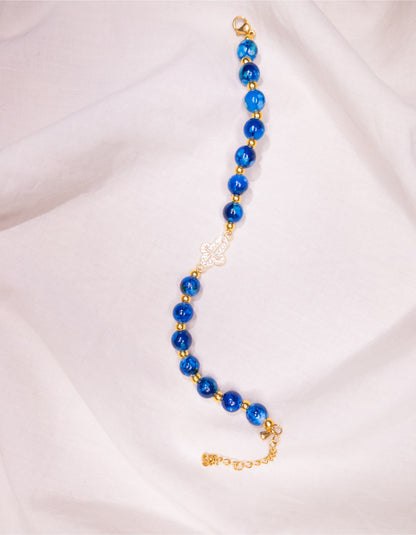 Bracelet Bleu & Doré