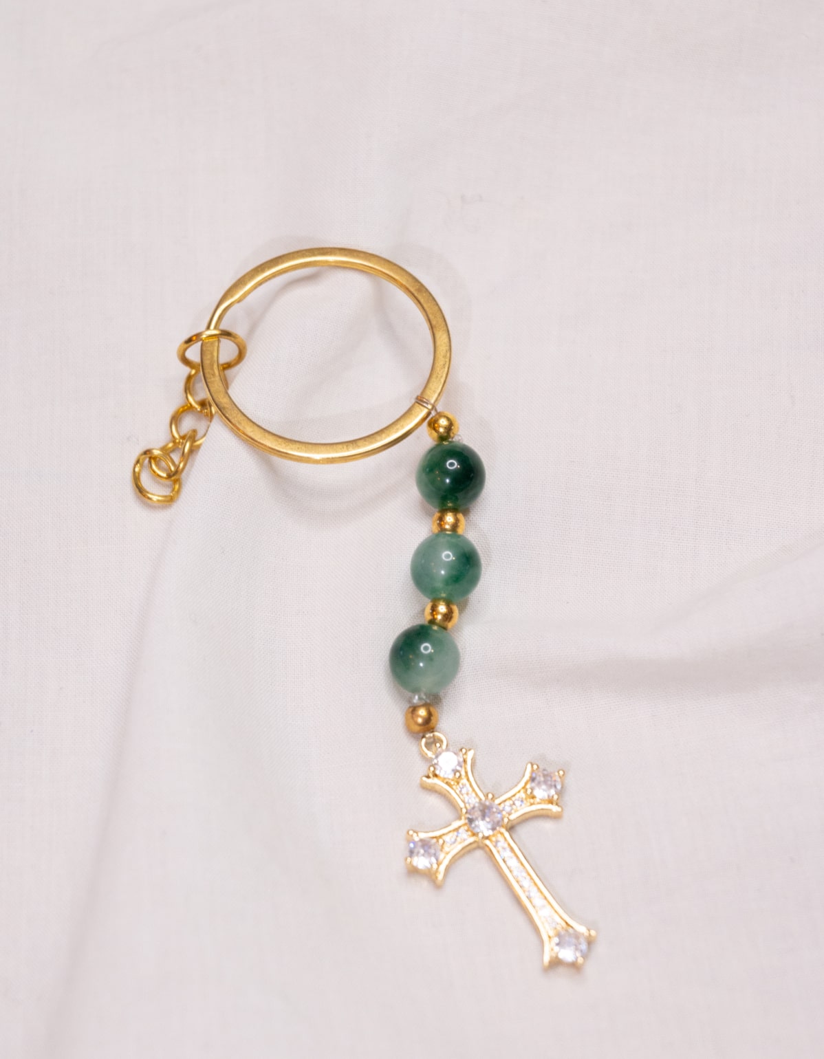 Porte-clé - Vert & Doré