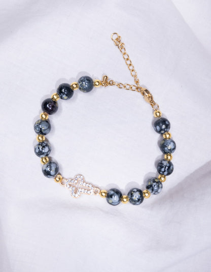 Bracelet Noir Intense & Doré