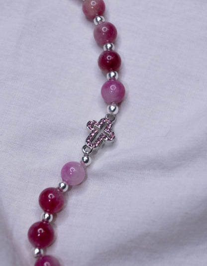 Bracelet Rose & Argent