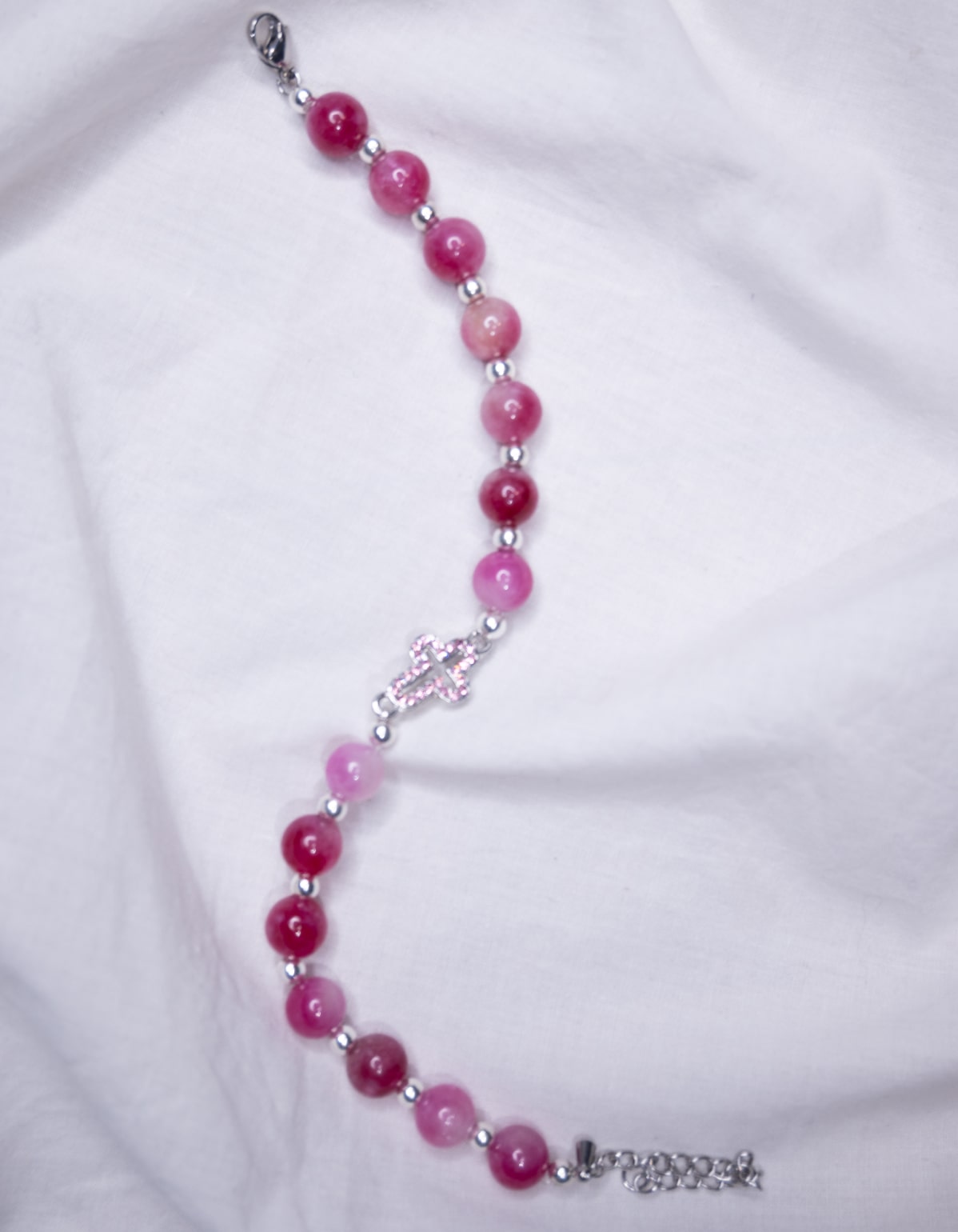 Bracelet Rose & Argent