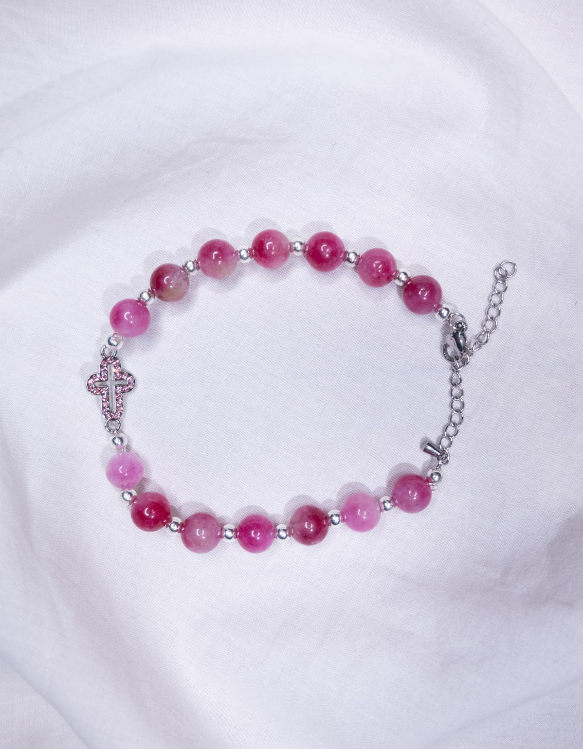 Bracelet Rose & Argent