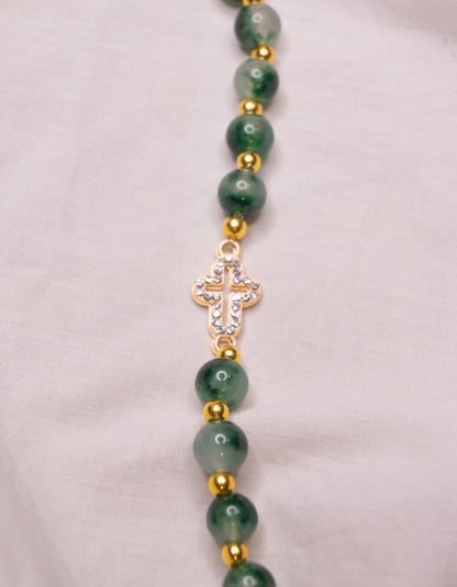 Bracelet Vert & Doré