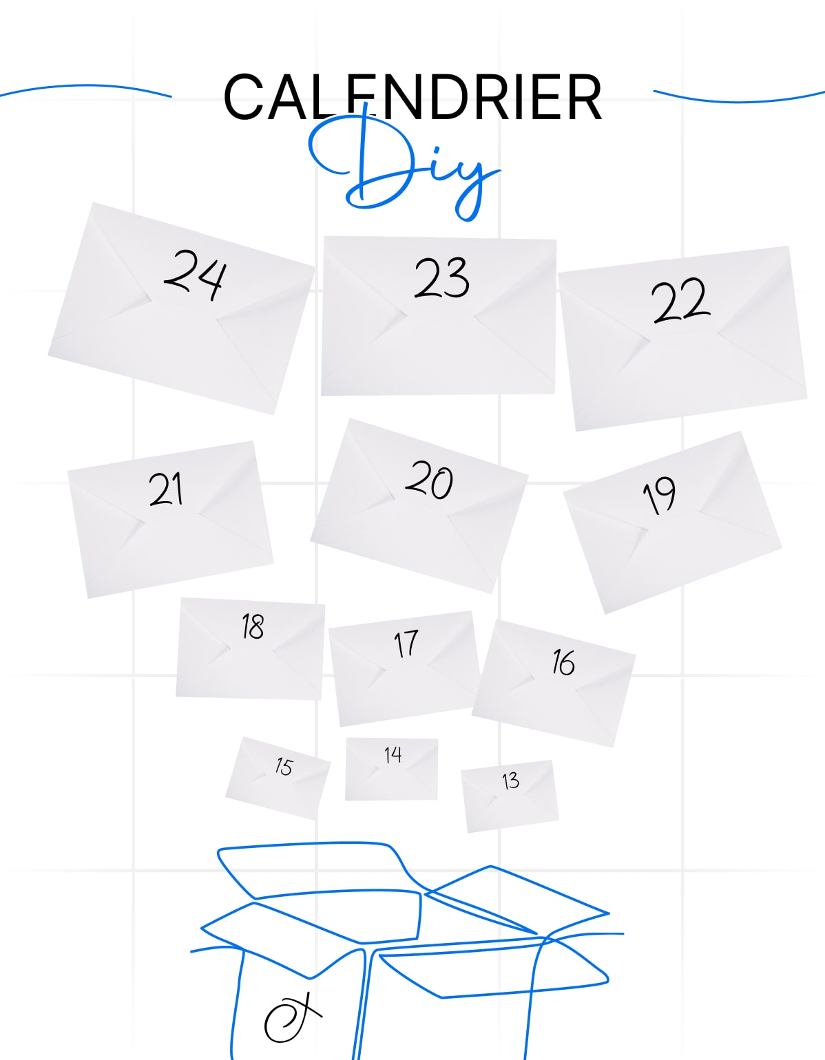 Calendrier de l'avent DIY