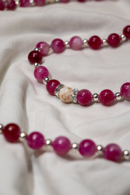 Chapelet  - Rose & Argent