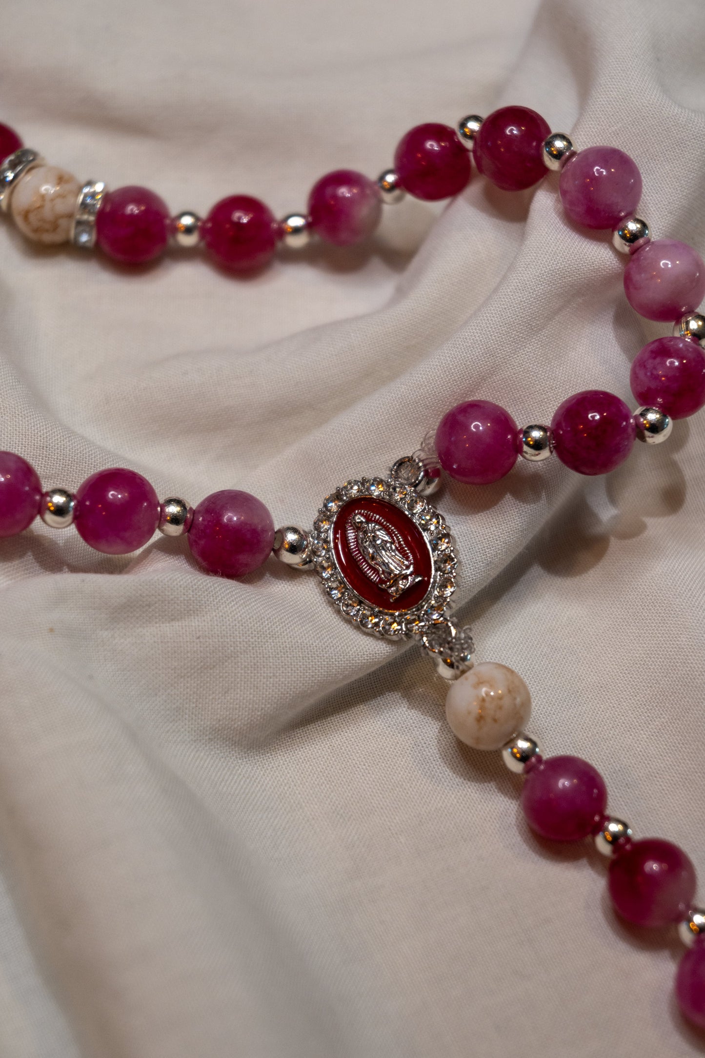 Chapelet  - Rose & Argent
