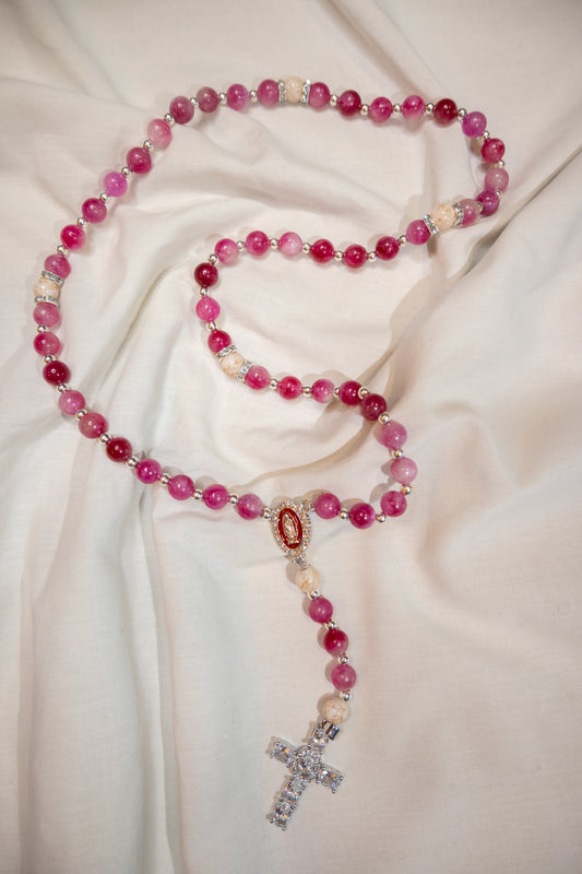Chapelet  - Rose & Argent
