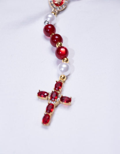Chapelet Rouge & Doré